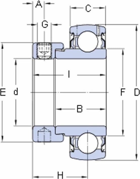 Cuscinetto mod. YET 206 Skf - 4
