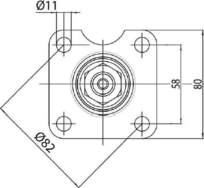 Colonnetta per idroguida lunghezza 124mm - 3