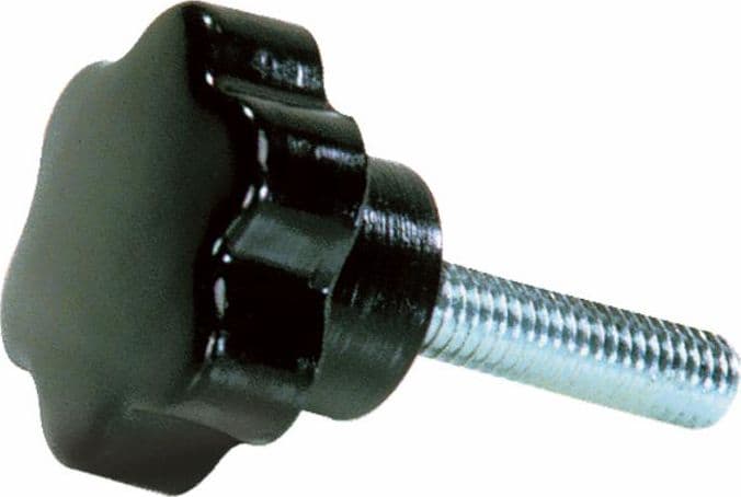 Volantino 6 lobi maschio Ø 70mm filetto M10 - 2