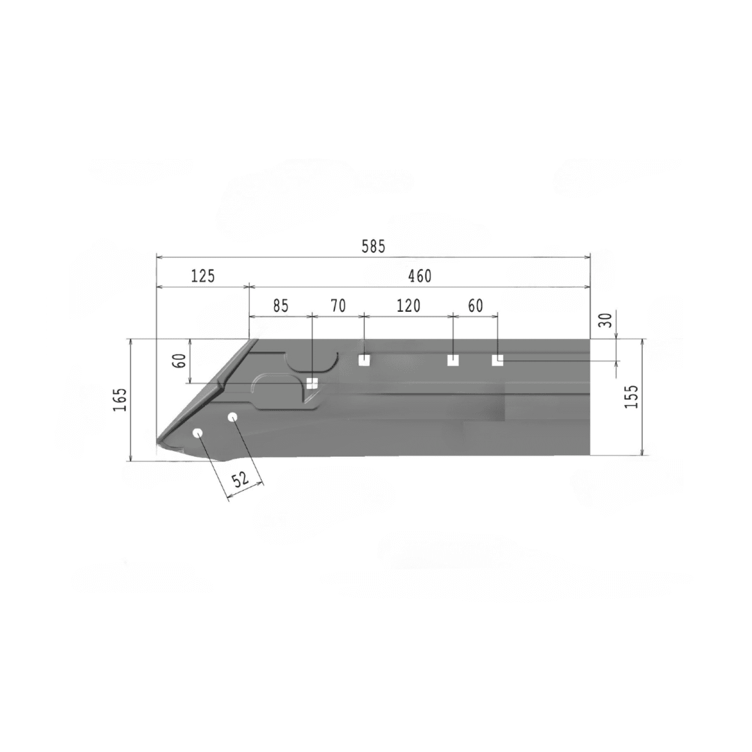 Vomere adattabile Moro 1383-14-DA7 dx - 3