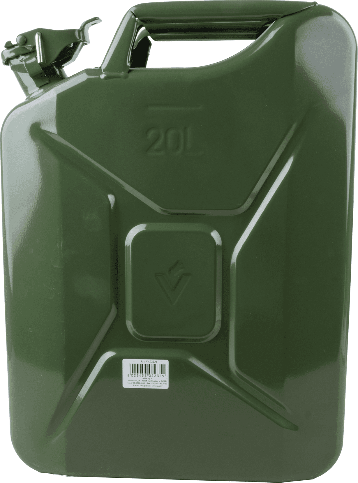 Tanica per carburante in metallo da 20L omologata TUV