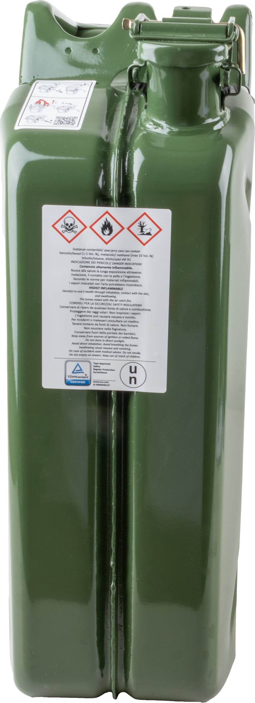 Tanica per carburante in metallo da 20L omologata TUV - 3