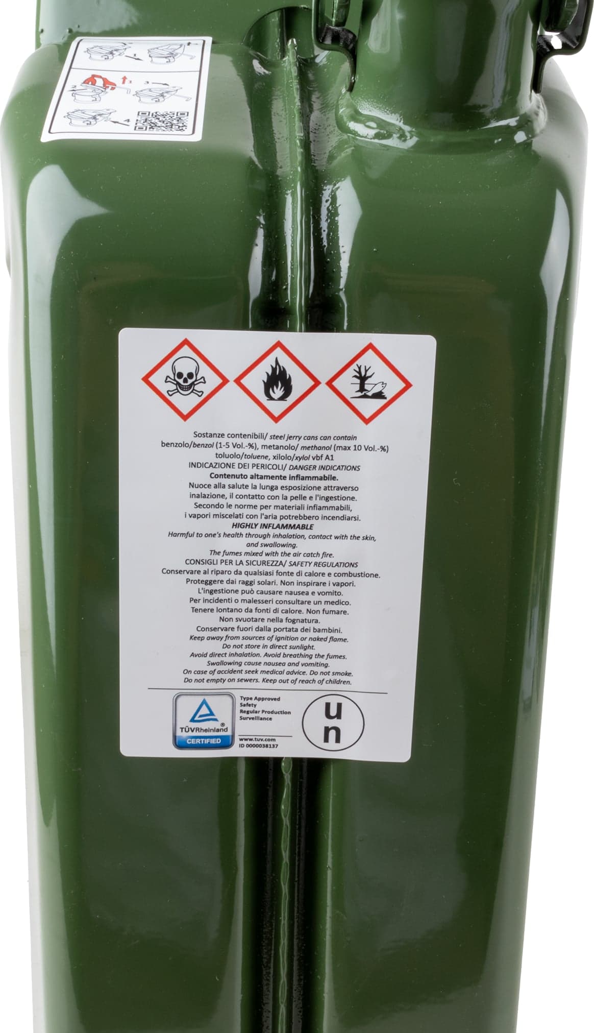 Tanica per carburante in metallo da 20L omologata TUV - 8