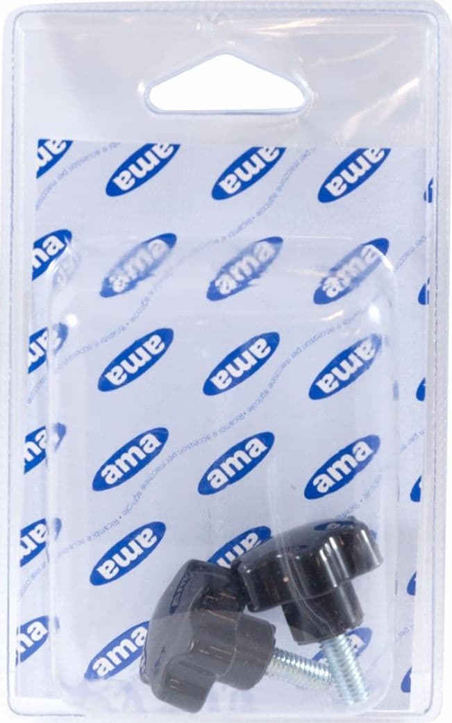 Volantino a 6 lobi Ø 23mm con perno e filetto M5x20mm confezione da 10 pezzi - 2