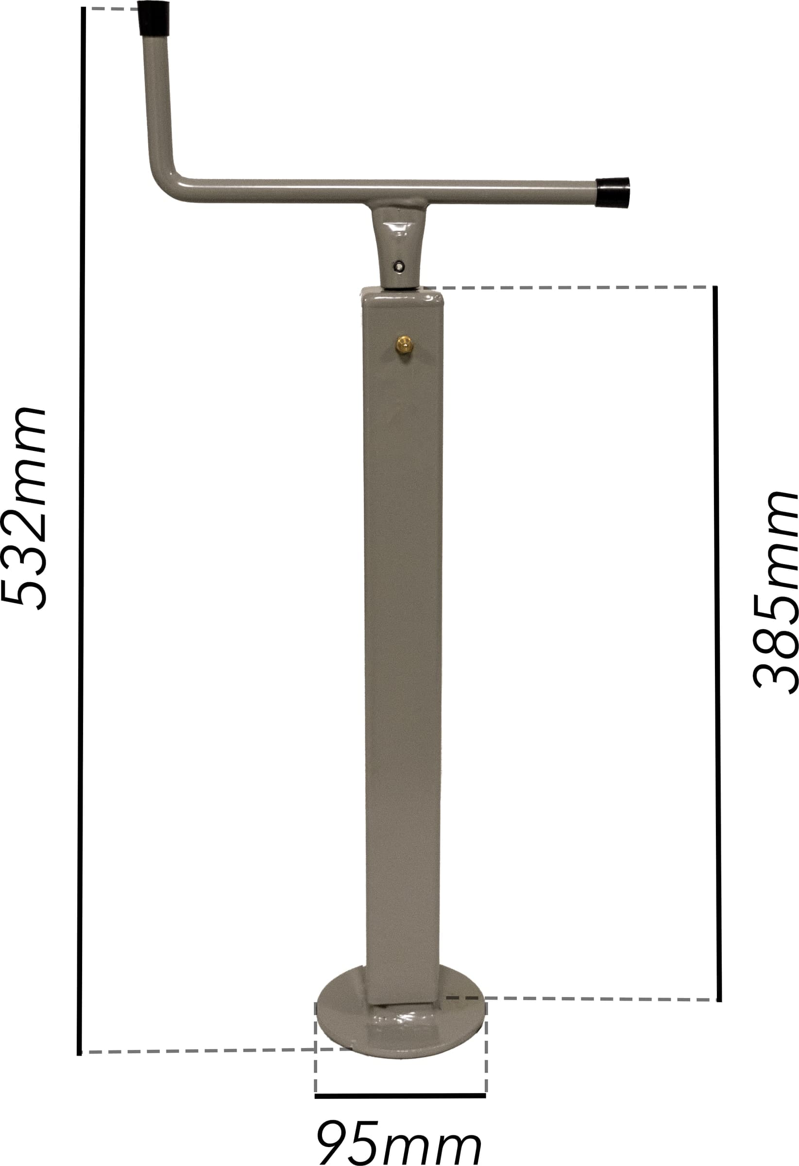 Servotimone con manovella superiore 40x532mm portata 200kg - 4