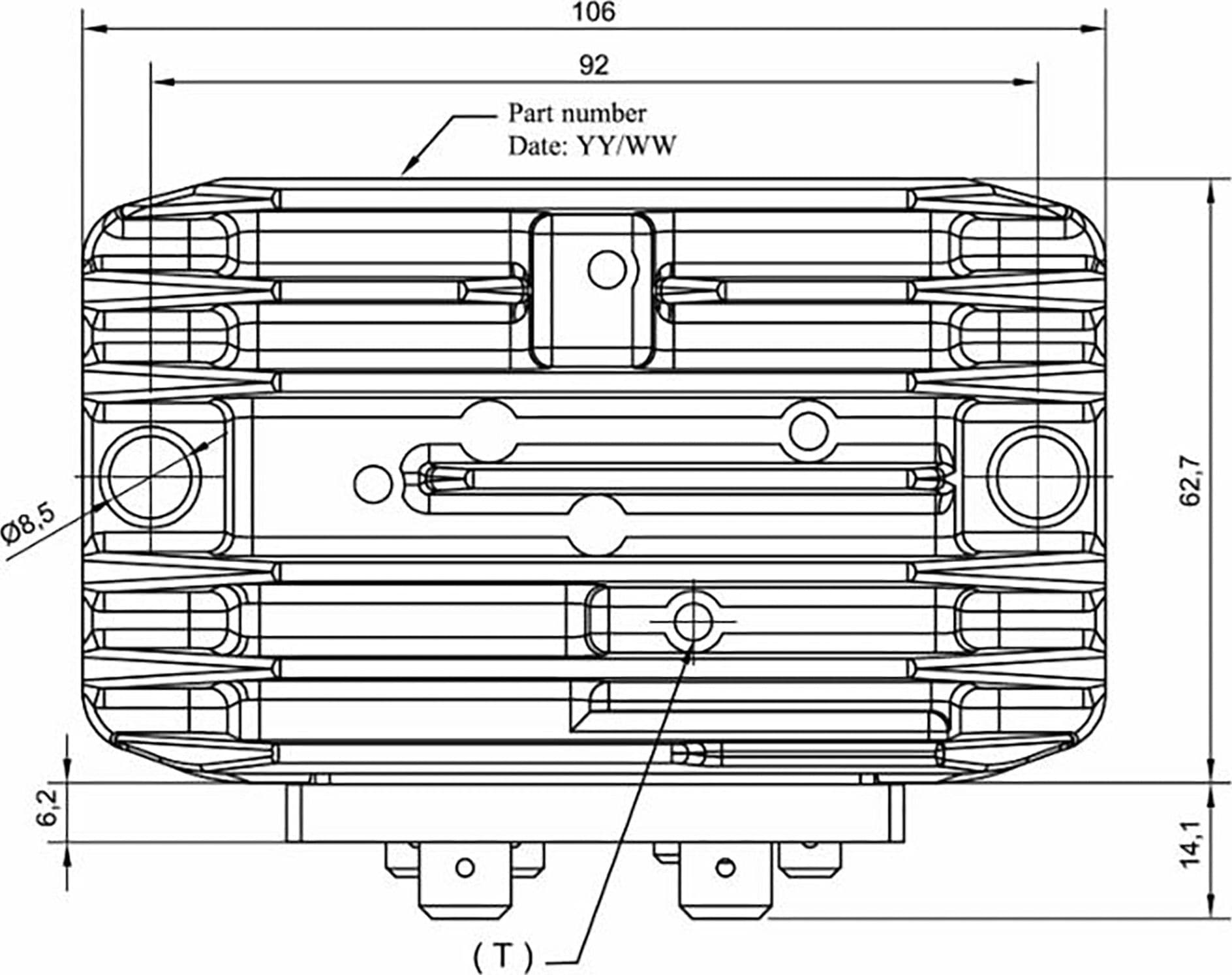 Regolatore di tensione controfase per trattore da 12V compatibile con motori diesel Acme e Ducati-Vm