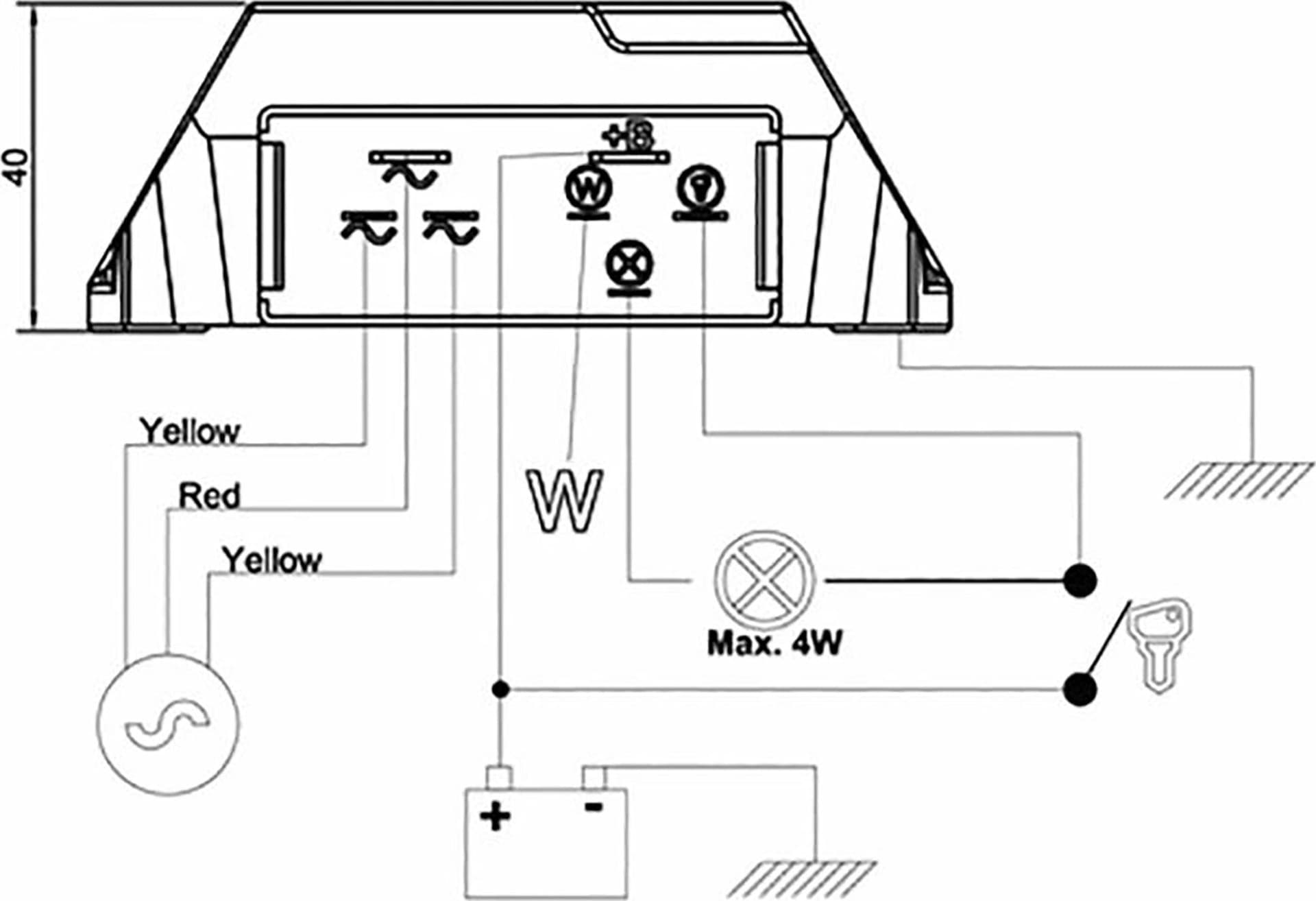 Regolatore di tensione controfase per trattore da 12V compatibile con motori diesel Acme e Ducati-Vm - 3