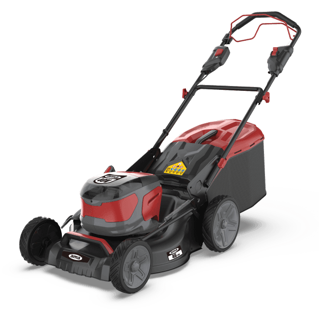Rasaerba a trazione Ama Freemow a batteria 40V superficie massima 1000mq taglio 46cm