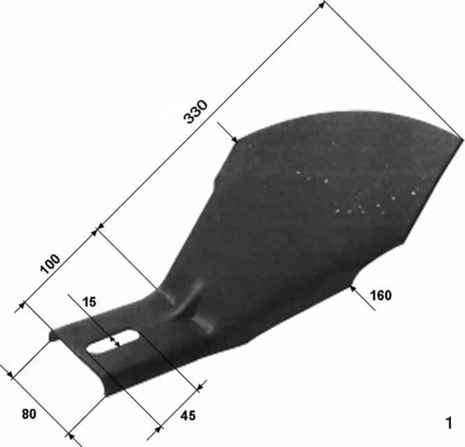 Raschietto per frangizolle sp. 6mm sx - 8