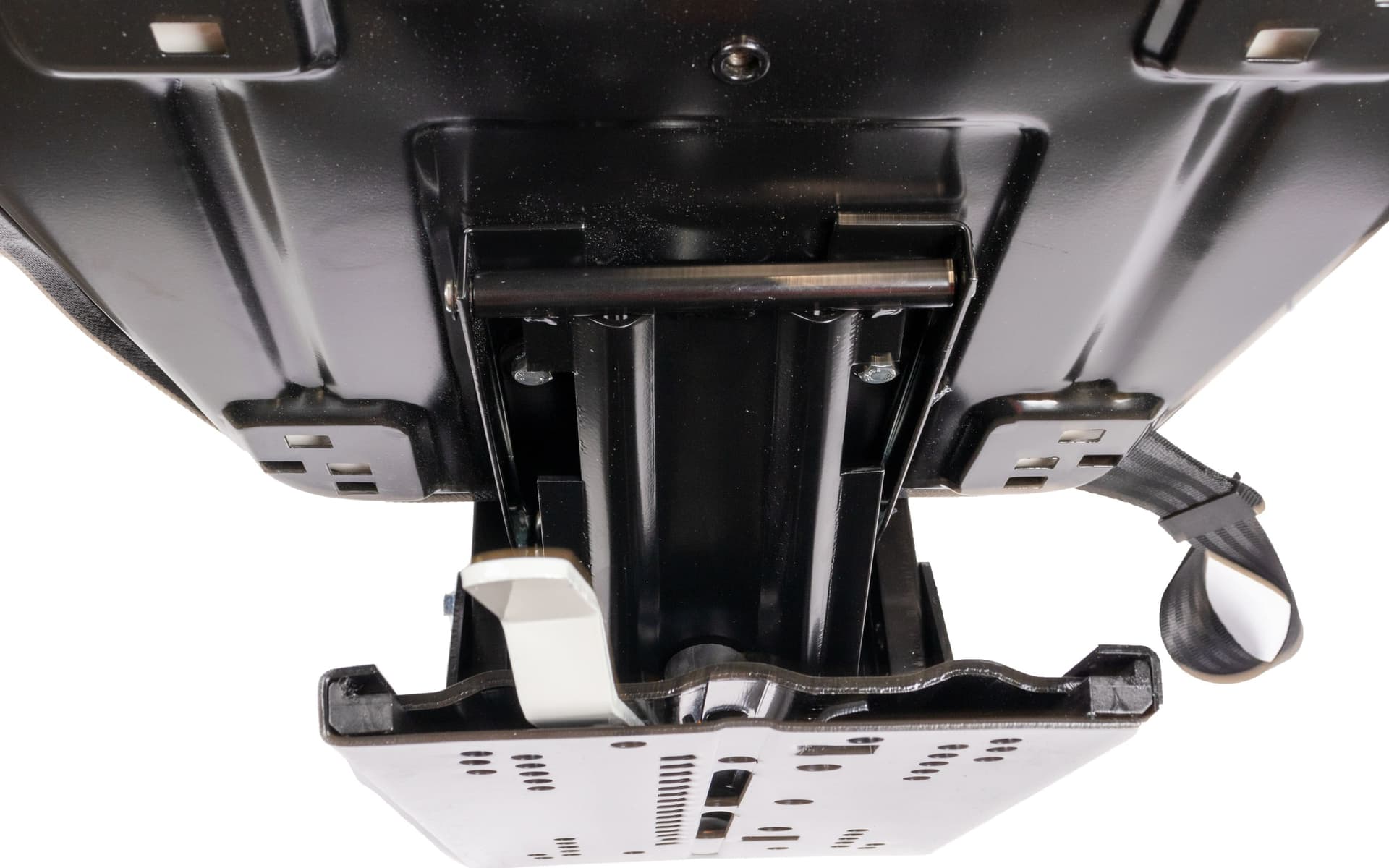 Sedile serie 3 in sky nero con sospensione e cintura di sicurezza statica - 6