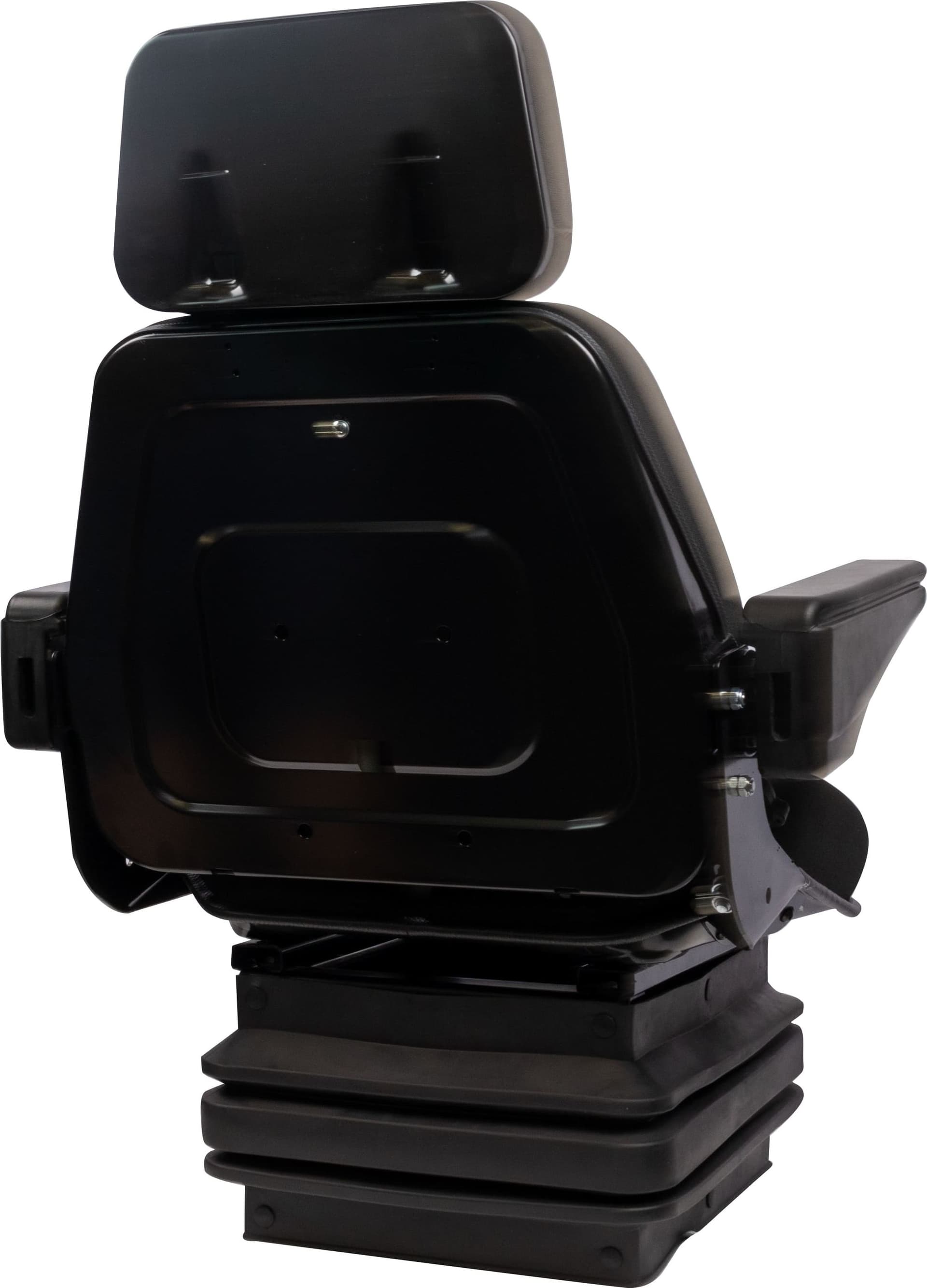 Sedile Top in tessuto nero completo di sospensione meccanica e guide - 3