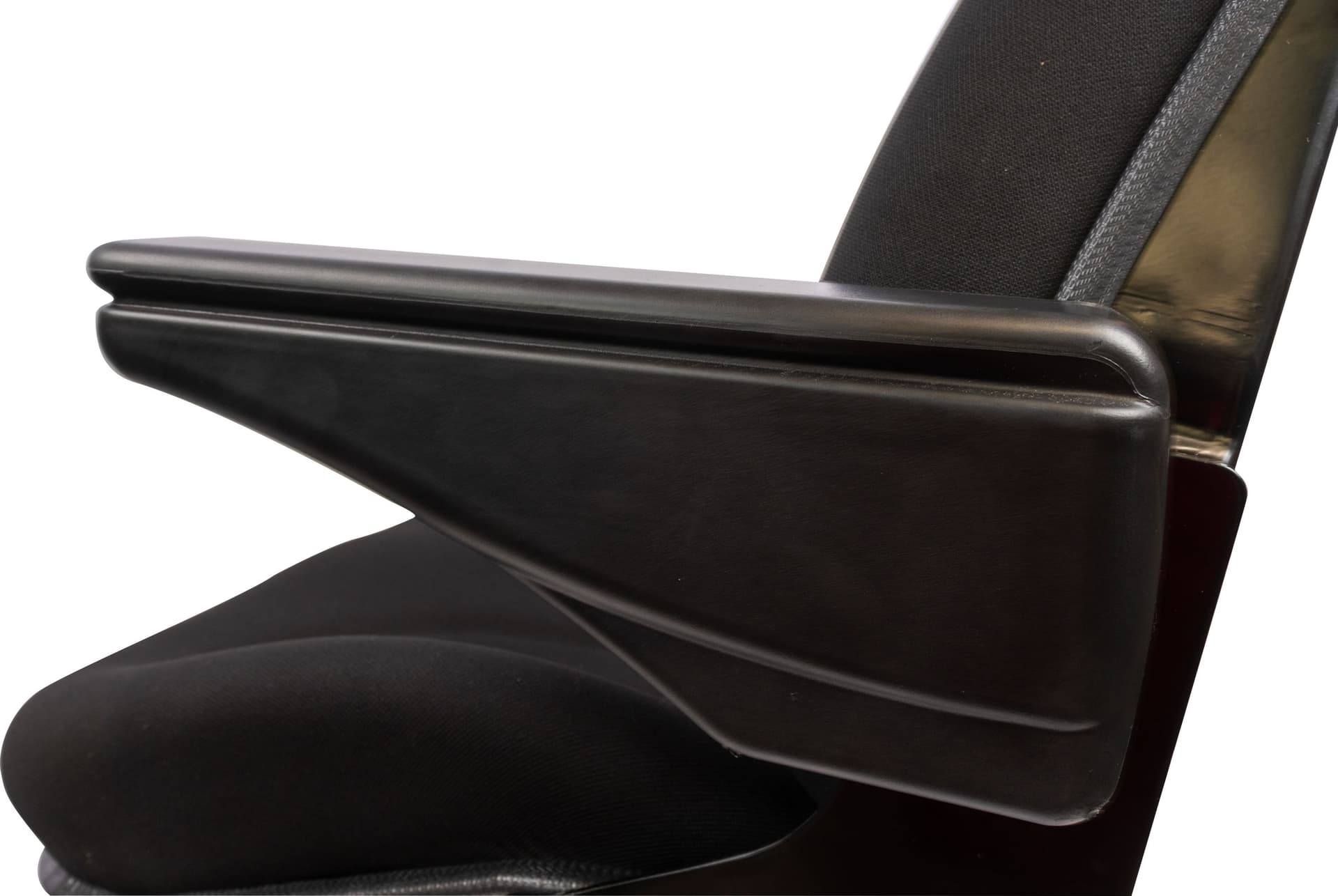 Sedile Top in tessuto nero completo di sospensione meccanica e guide - 4