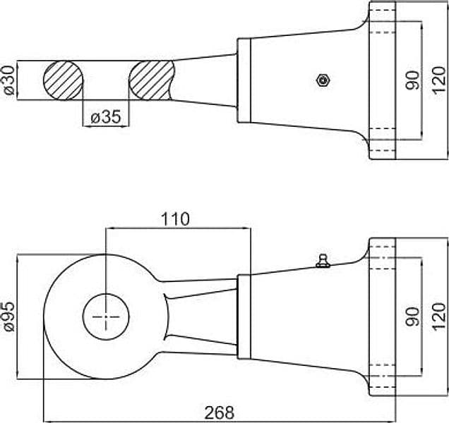Occhione flangiato cat,e3 omologato - 2
