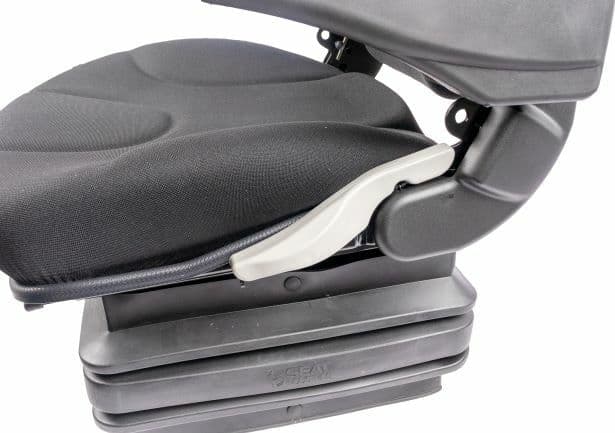 Sedile Activo Standard in tessuto nero con molleggio meccanico e braccioli - 6