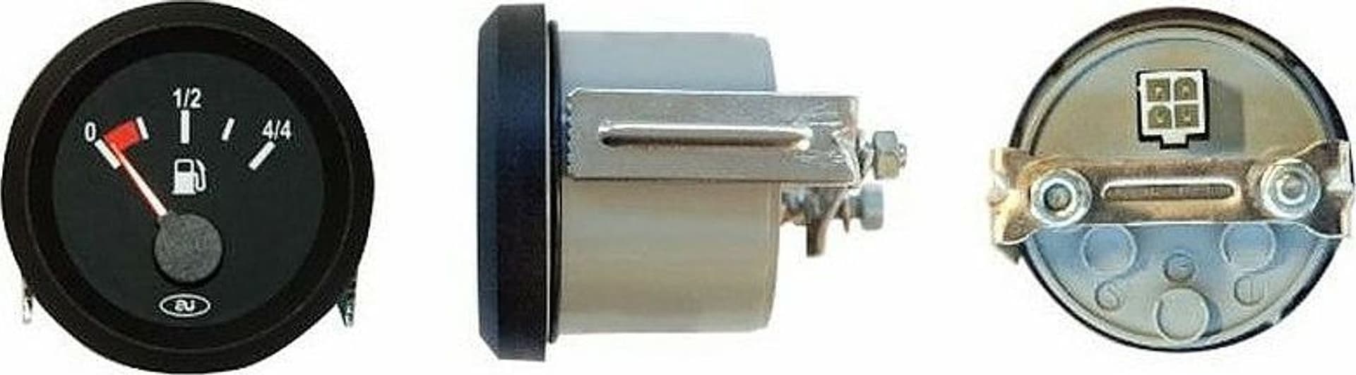 Indicatore livello carburante analogico 0-4/4 Ø52 12V