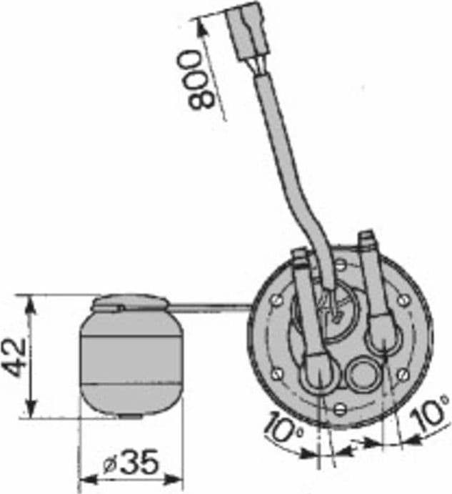 Indicatore livello carburante adattabile al riferimento originale Fiat 5136770 - 2