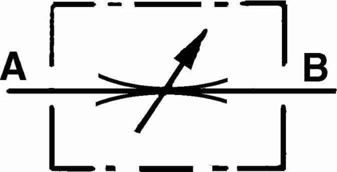 Valvola di strozzamento bidirezionale da 3/8" - 2