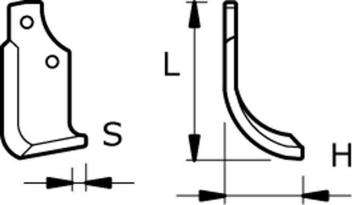 Zappa sx L 185,H 115,s 10,foro 12,5 - 5