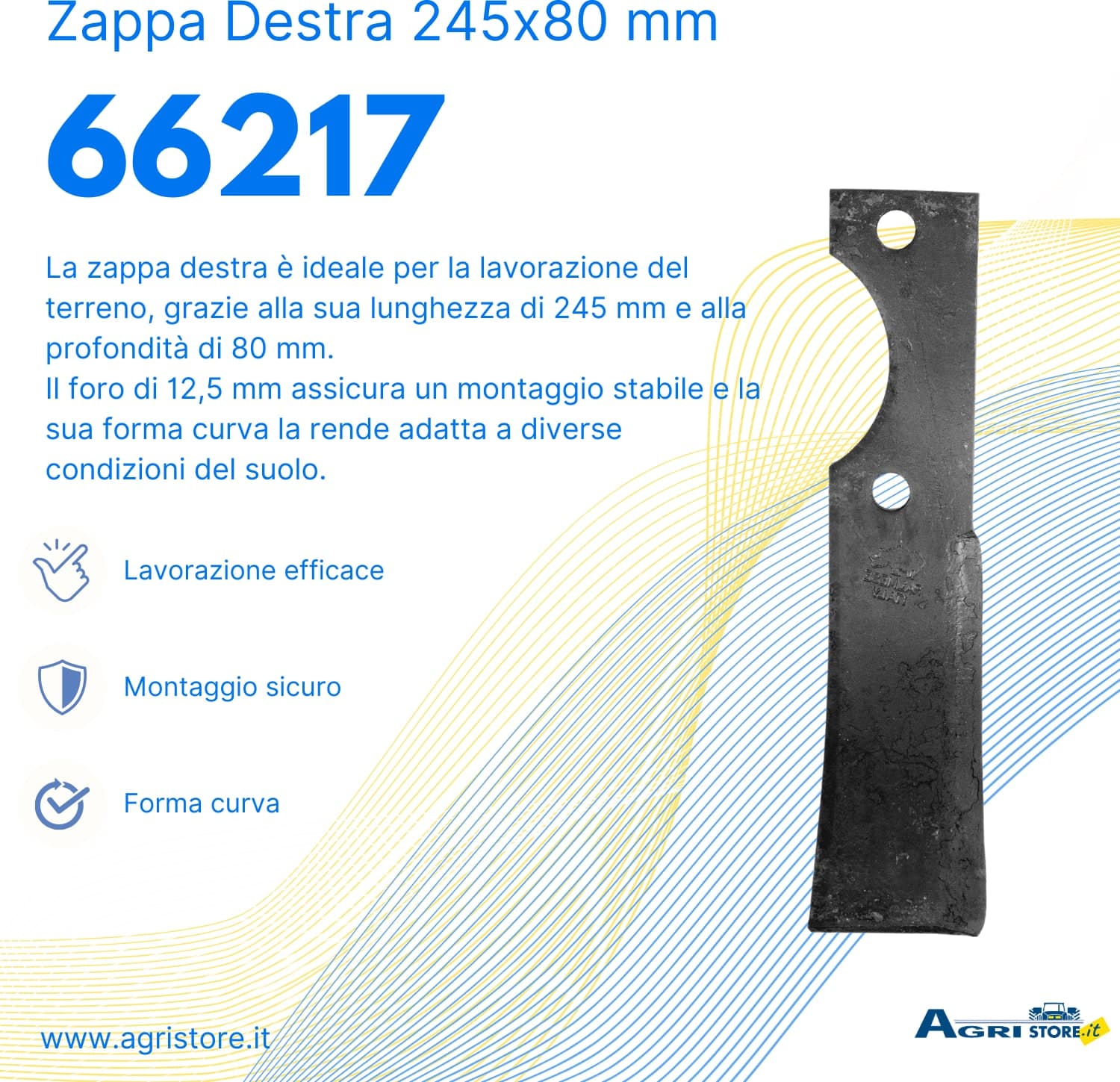 Zappa dx L 245,H 80,foro 12,5 - 6