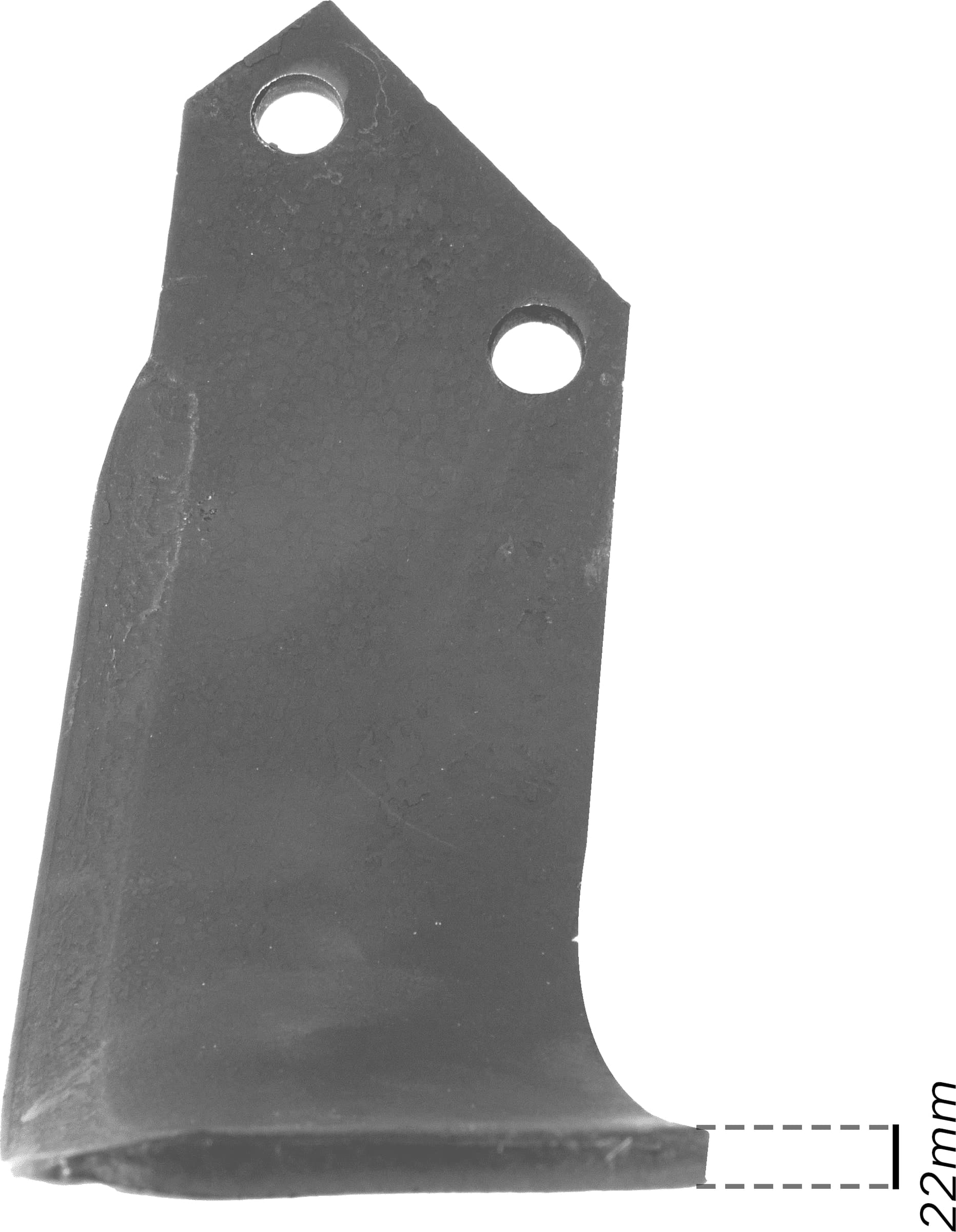 Zappa fresa dx 200x115mm con foro 12,5mm - 6