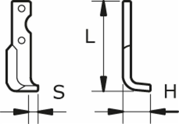 Zappa sx L 170,H 55,s 18,foro 8,5 - 5
