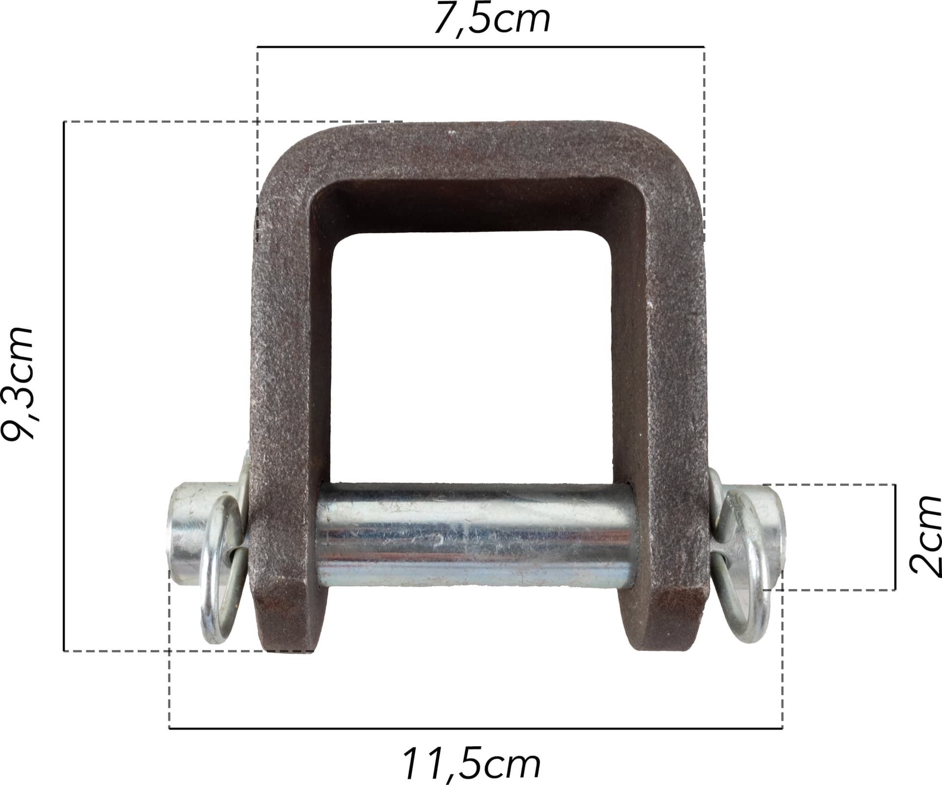 Forcella completa di perno Ø 19mm - 7
