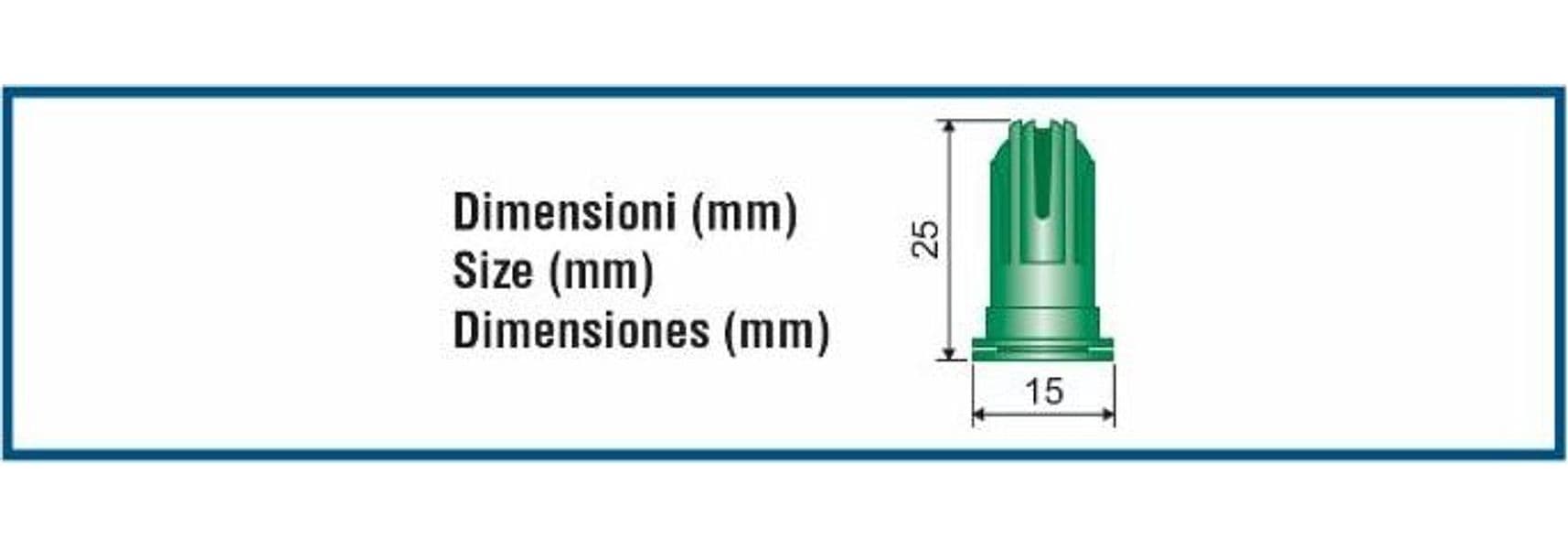 Ugello fine barra blu - 4