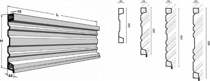 Sponda per rimorchi altezza 400mm lunghezza 6m - 4