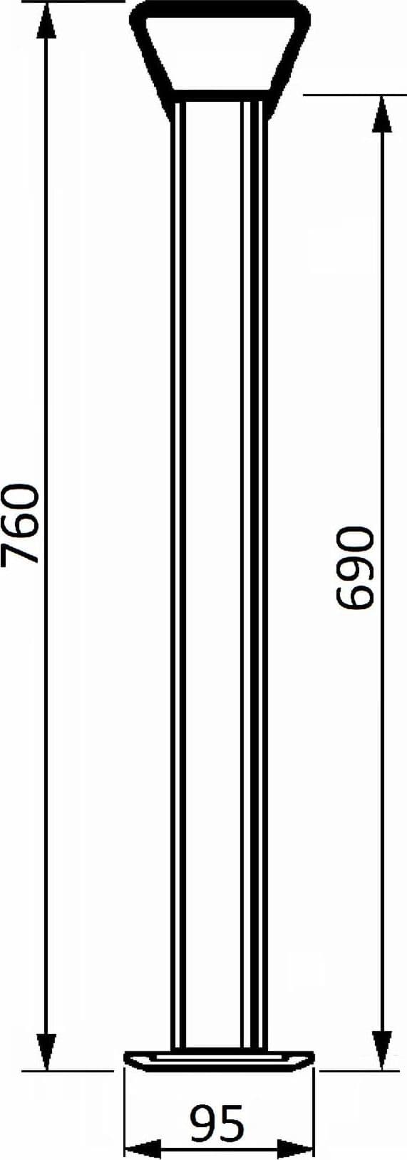 Stabilizzatore fisso ø48x700mm - 3
