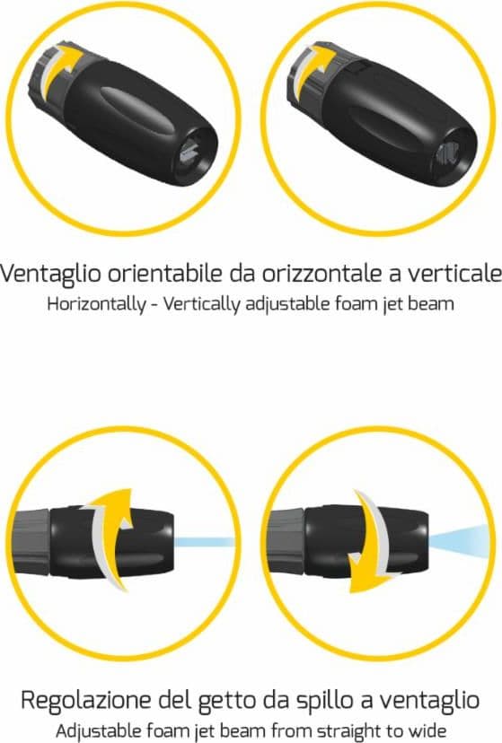 Lancia schiuma con serbatoio da 1 lt entrata G1/4F in Bocchette per idropulitrici GardenStore - Novellara, commercioVirtuoso.it