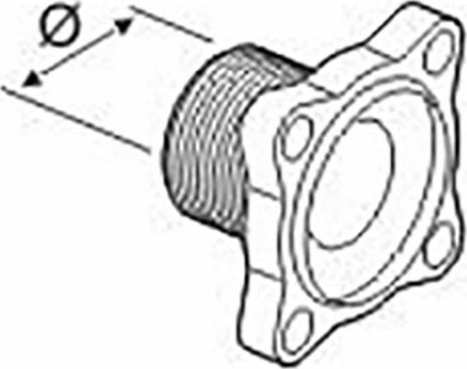 Flangia tipo M fil.M 3/4"valvola 463 adattabile ad Arag 463000H.030. - 2