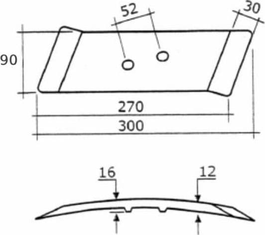 Punta reversibile adattabile Kuhn 622180 e Moro 26060 dx - 2