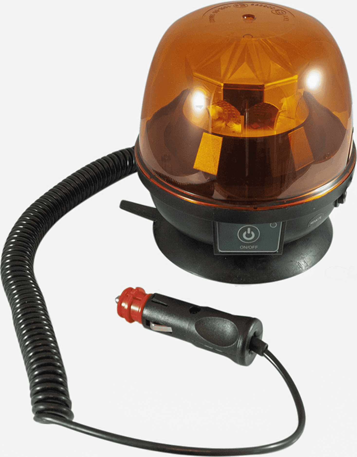 Lampeggiante a batteria con telecomando 12-24V base magnetica - 2