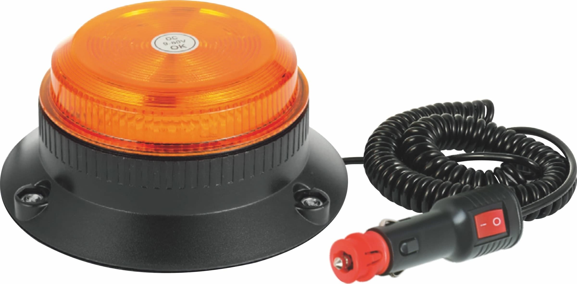 Lampeggiante a led 12-30V base magnetica