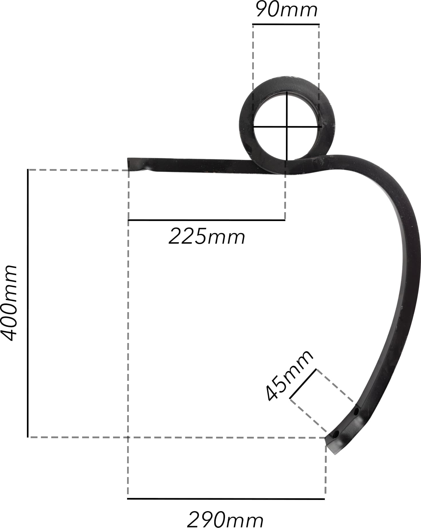 Molla sinistra per coltivatore 20x20mm - 4