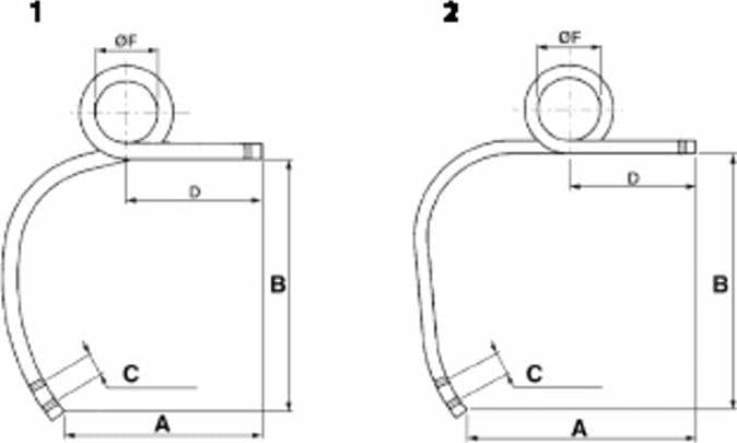 Molla sinistra per coltivatore 20x20mm - 5