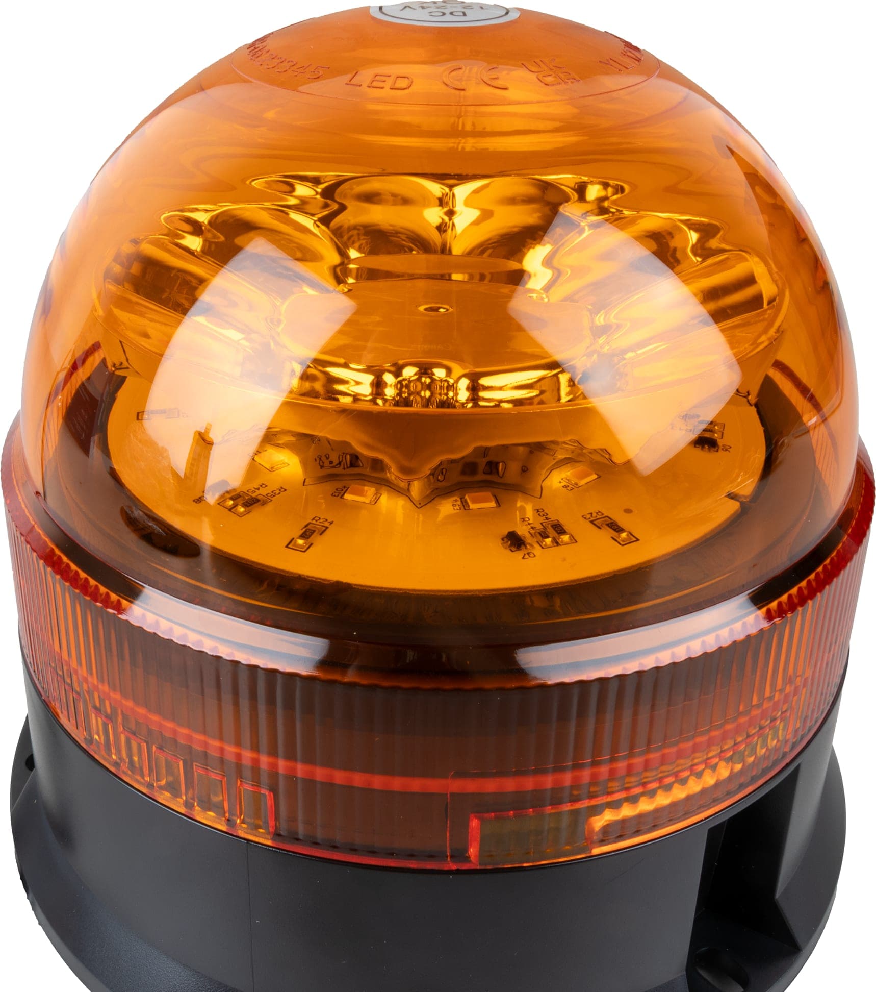 Lampeggiante base piana 12 LED 12-24V - 2