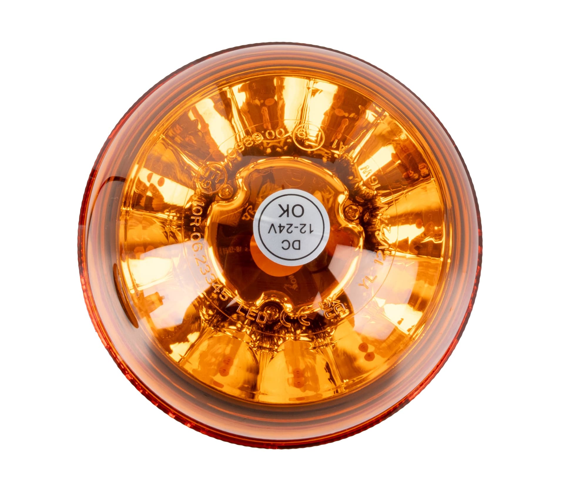 Lampeggiante base piana 12 LED 12-24V - 3