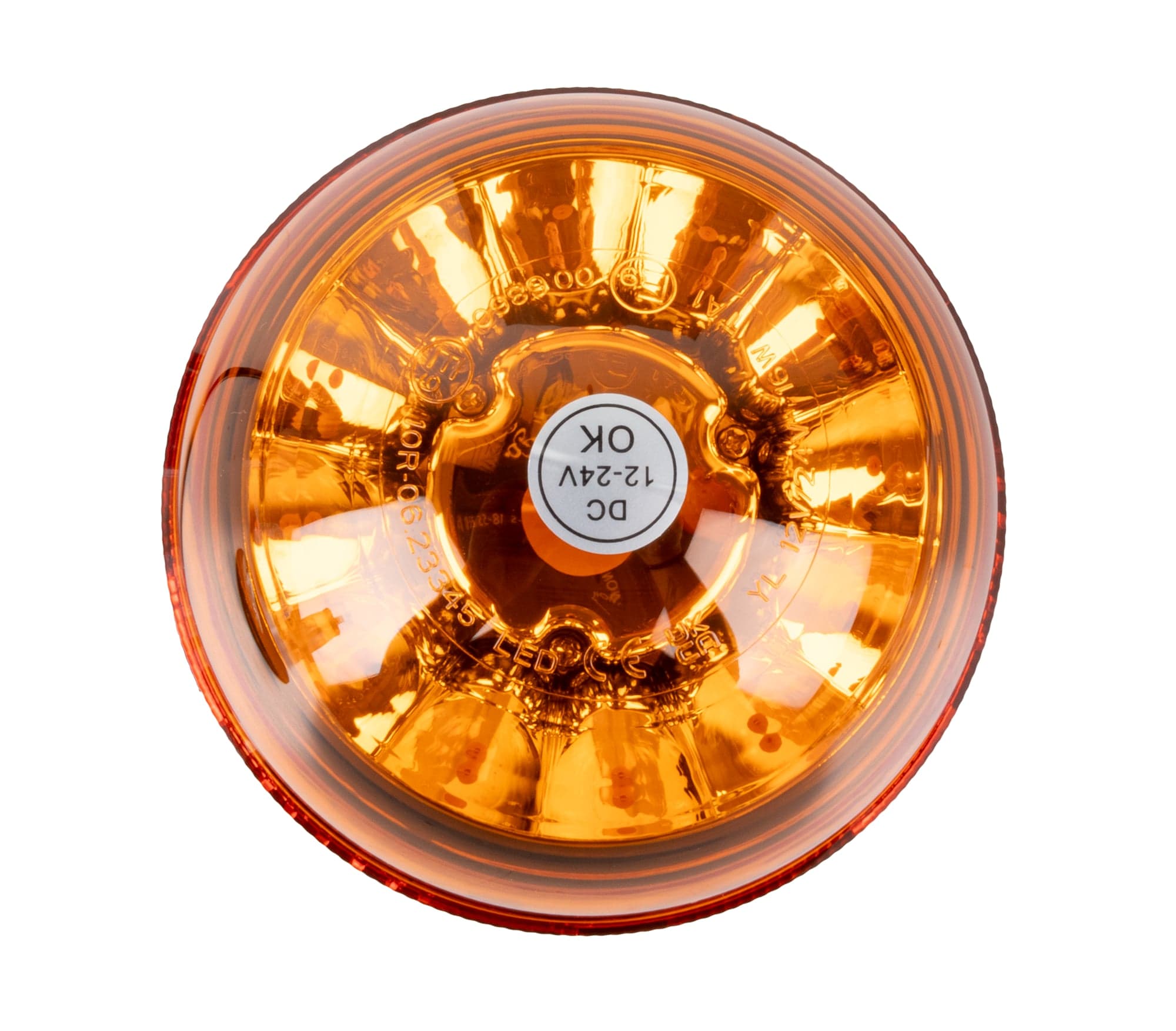 Lampeggiante base piana 12 LED 12-24V - 3