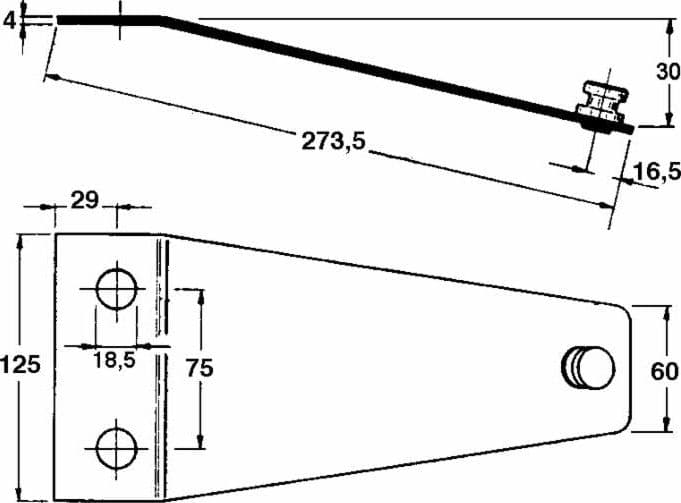 Piastra portacoltello adattabile PZ 116 - 6