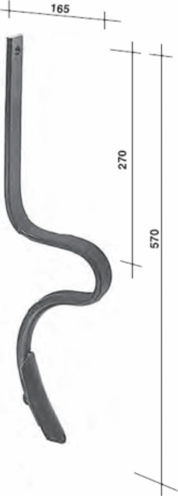 Molla rompitraccia con vomere 32x10mm - 5