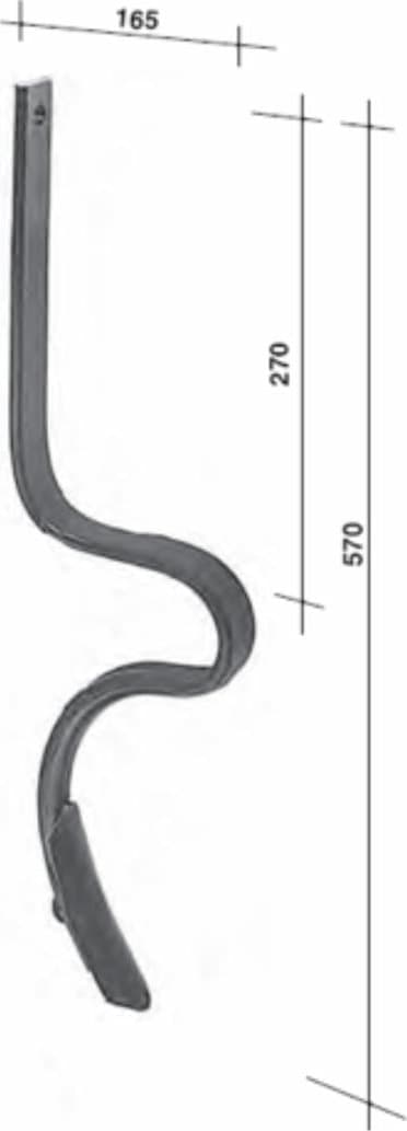 Molla rompitraccia con vomere 32x10mm - 5