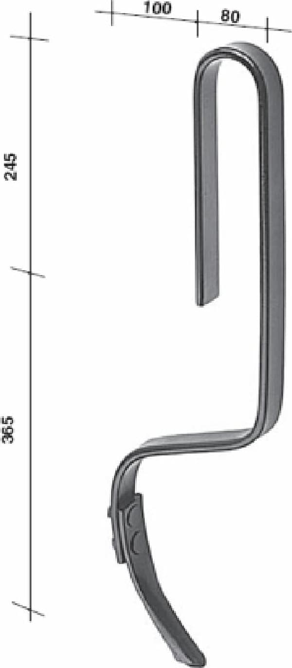 Molla rompitraccia con vomerina 32x10mm - 3