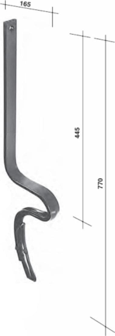 Molla rompitraccia per vibrocoltivatori 40x10mm con vomerina - 5