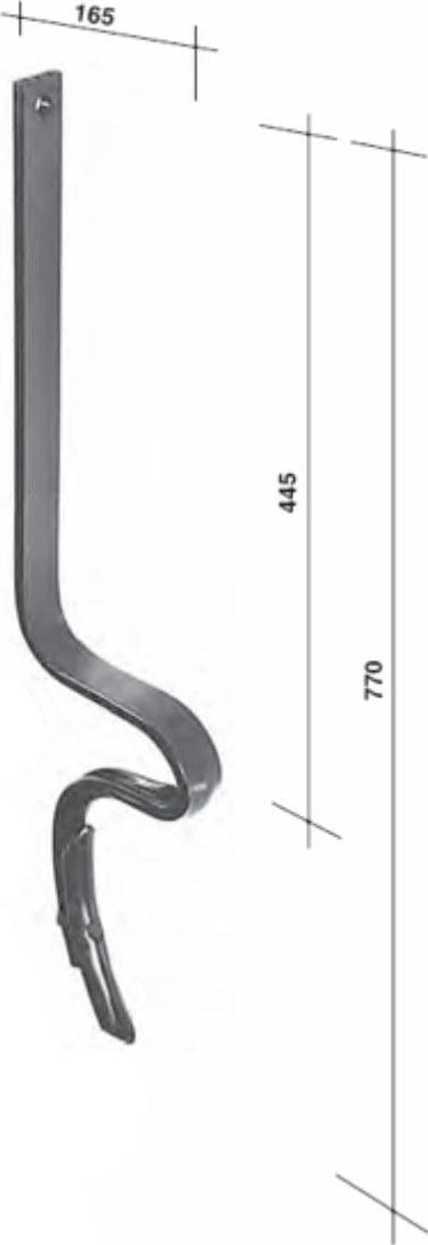 Molla rompitraccia per vibrocoltivatori 40x10mm con vomerina - 5