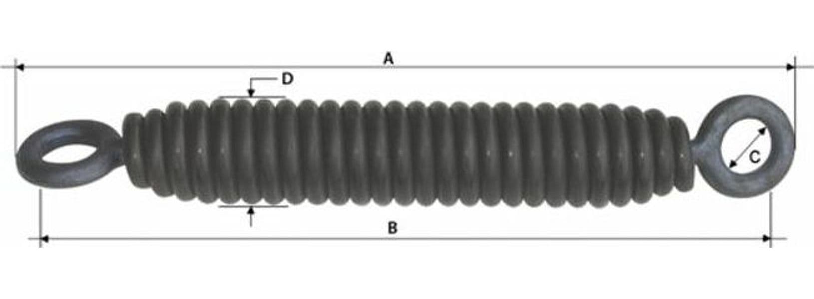 Molla tiller con occhio girevole e filo da 11mm - 3