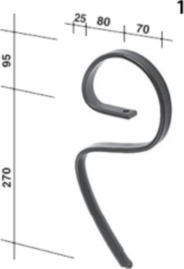 Molla posteriore non forata 25x8mm - 2