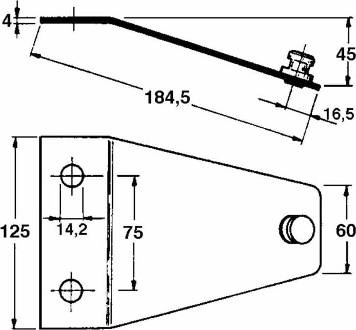 Piastra portacoltello adattabile PZ 0250