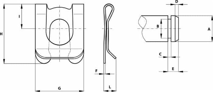 Molla per perno Ø 10mm L= 5,0mm confezione da 20 pezzi - 2