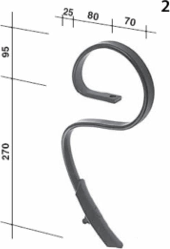 Molla flex-pall bassa con foro 25x8mm - 5